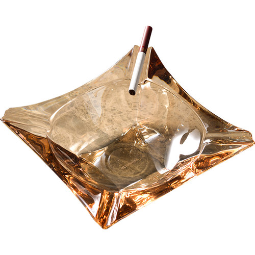 家用烟灰缸创意个性潮流玻璃客厅茶几轻奢高档烟缸时尚现代办公室