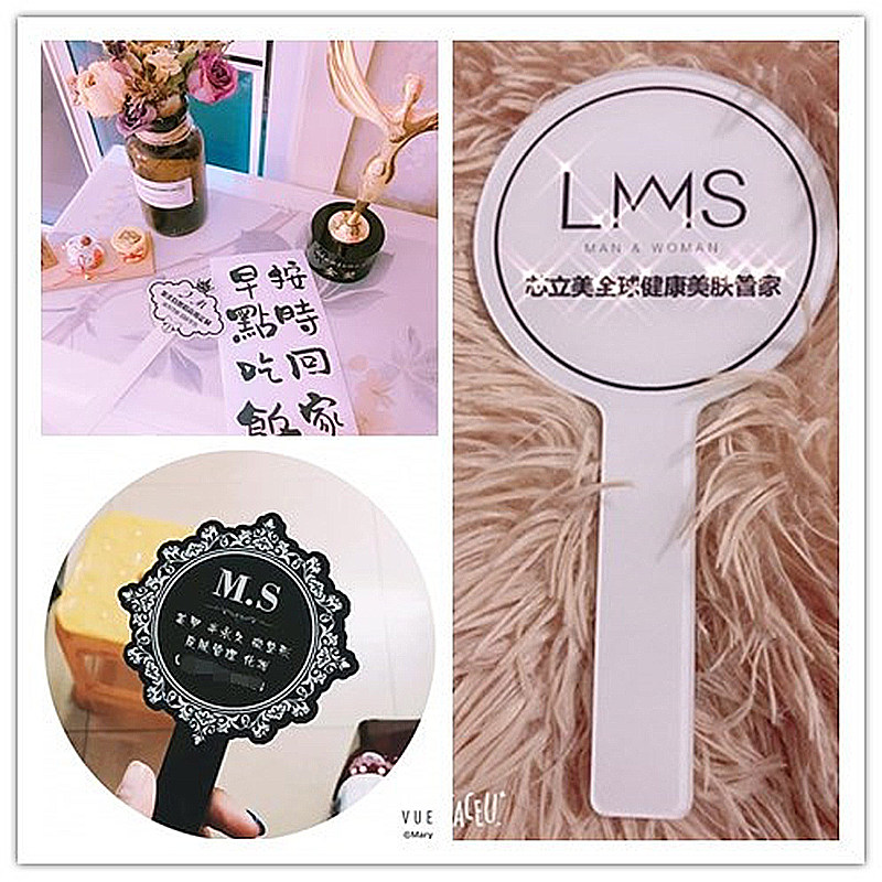 创意亚克力手举牌定制 手拿logo小牌子定做 美甲美睫半永久广告牌