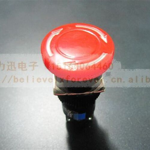 急停按钮AB6-V1 6脚 直径16MM 推锁旋放钮 蘑菇急停