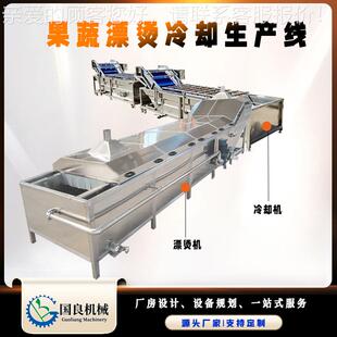 速冻包子工厂青菜产漂清KMP烫生线 山野菜漂洗烫杀青设备