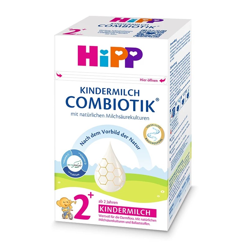 HiPP喜宝德国珍宝版益生菌DHA高钙儿童学龄成长奶粉2+段（2-8岁）