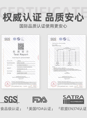 秉秀丁腈加长加厚耐用服帖洗碗专用手套干家务橡胶手套一次性手套