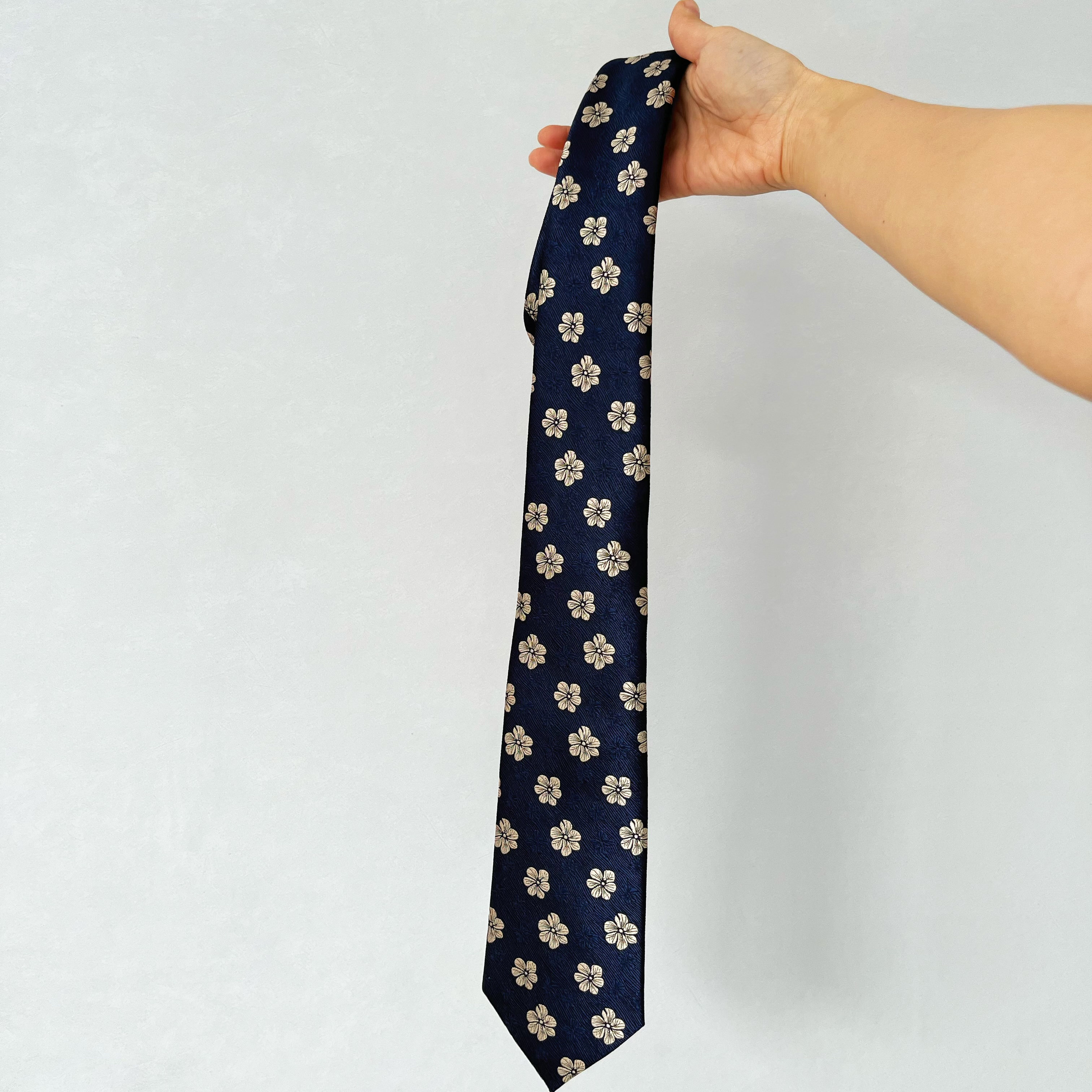 2026新款复古意式小花手打领带男士正装商务休闲新郎伴郎婚礼领带