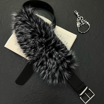 2026新款宽配牛仔裤设计感腰带