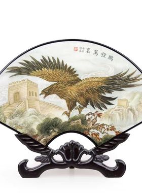 中国风漆器工艺品中式仿古小屏风桌面装饰摆件桌屏出国送老外礼品