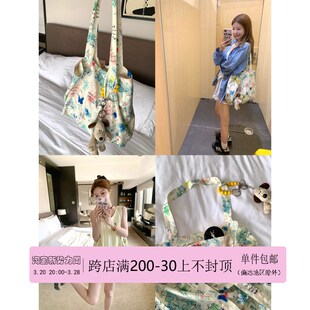 Oguuo 心血来潮自制嘟!超好背 万能搭配涂鸦童趣单肩包