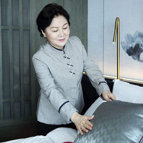 酒店宾馆客房保洁服长袖女秋冬装物业PA工装制保洁阿姨工作服家政