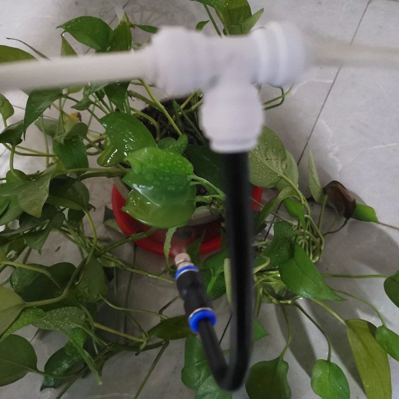 龟缸生态缸造景雾化水陆雨林缸净水机2分管万向喷头喷淋喷雾加湿