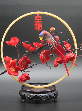 中式结婚礼物乔迁家居软装饰工艺品摆件客厅电视酒柜酒店桌面摆设