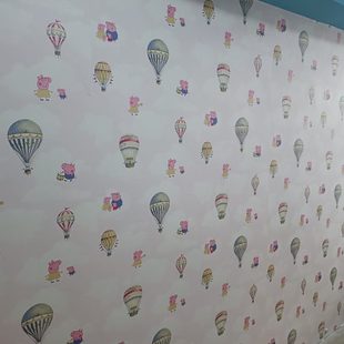 背景墙纸 刷胶儿童房无纺布非自粘家用环保壁纸男女孩卧室客厅新款