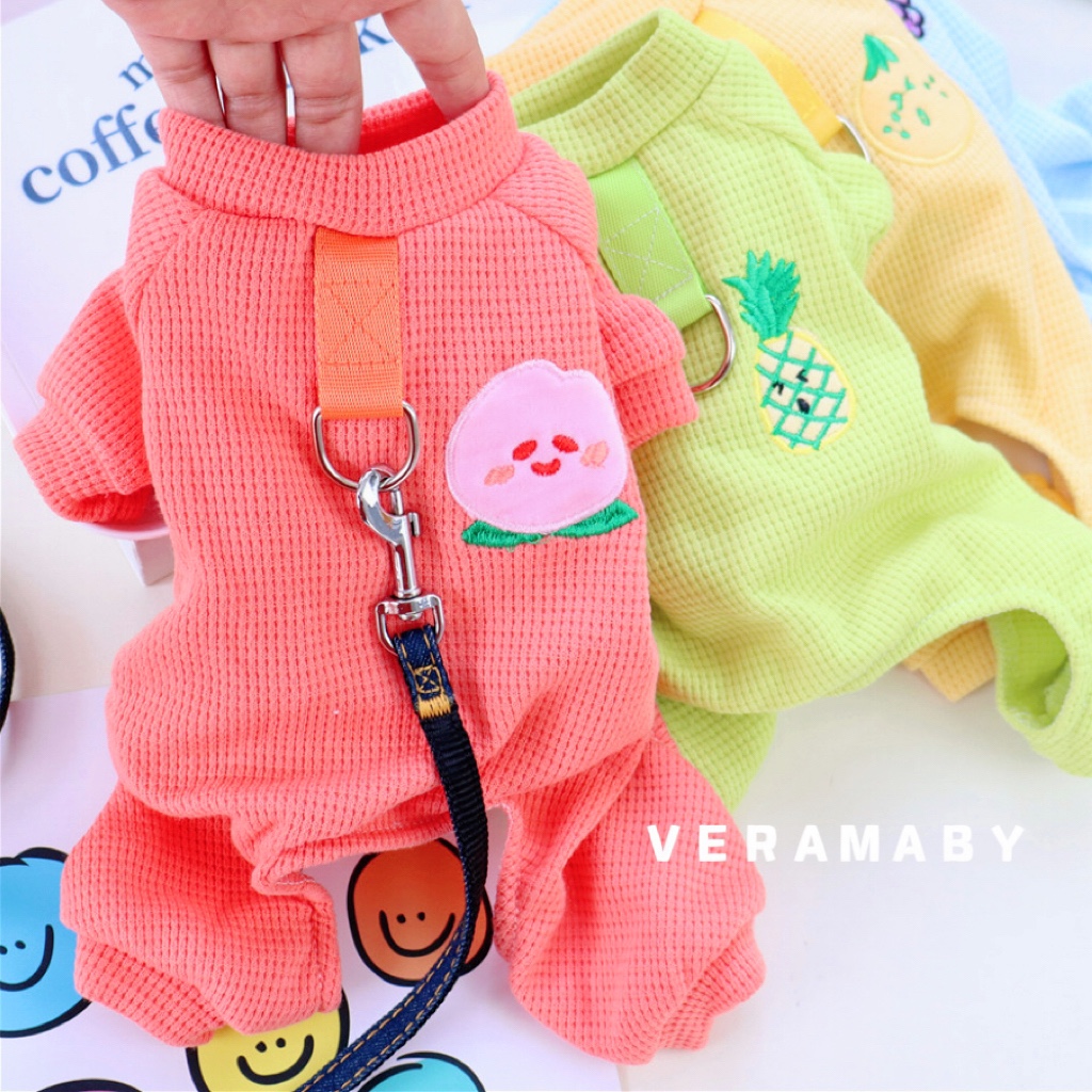 宠物夏天薄款比熊泰迪博美雪纳瑞小狗狗四脚居家衣服小型幼犬夏季