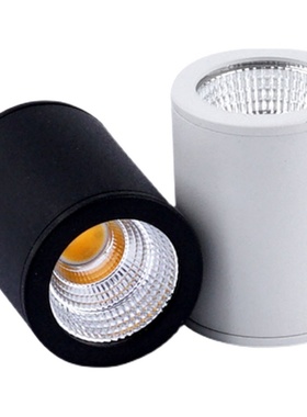 黑色迷你led明装小射灯3W5W酒柜台免开孔吸顶满天星空顶cob天花灯