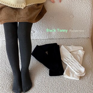 2024秋冬小黑托昵连裤袜儿童舞蹈袜小黑托尼加绒加厚打底连裤袜子