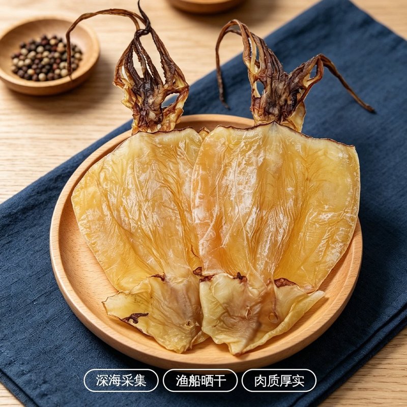 渔民自晒深海大鱿鱼干炒菜煲汤海鲜干货炒菜专用鱿鱼干