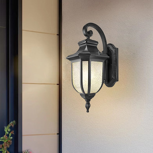 美式简约户外壁灯防水阳台灯楼梯走廊过道大门口外墙别墅庭院灯具