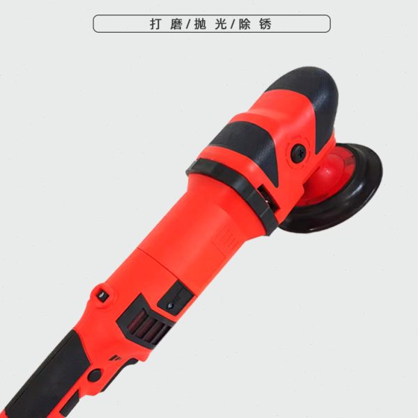 汽车美容5寸直心抛光机镀晶打蜡封釉机卧式工具划痕修复高速6档位