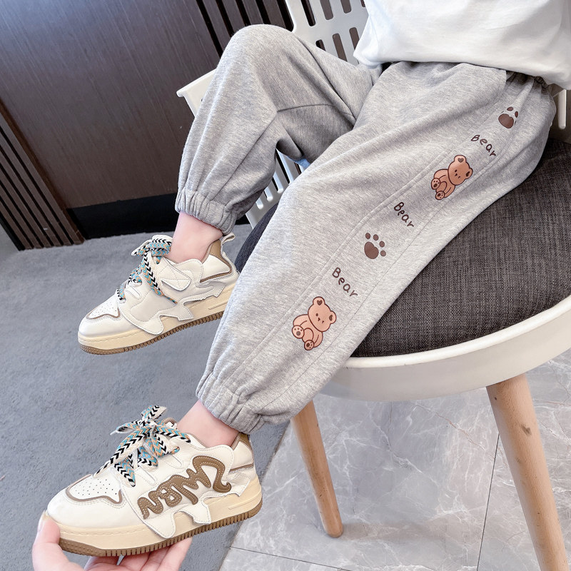 女童春秋裤子2023新款洋派宝宝秋季休闲外穿儿童运动纯棉卫裤秋装,童装/婴儿装/亲子装,裤子,淘宝优惠券,粉丝福利购,淘宝优惠卷