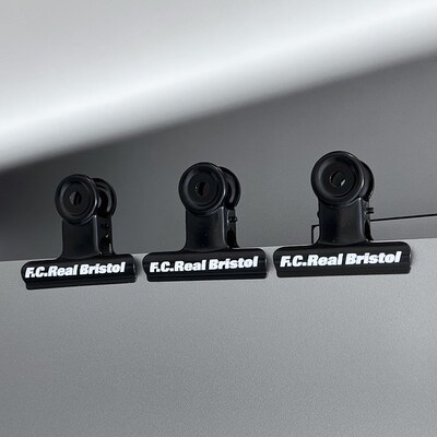 潮牌FCRB密封夹食品夹复y古金属夹子黑化衣服夹潮品夹咖啡夹