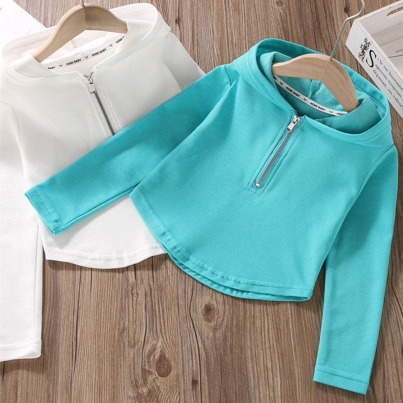 网红炸街女童上衣洋气短款春秋装打底衫休闲帽衫卫衣儿童长袖T恤,童装/婴儿装/亲子装,T恤,淘宝优惠券,粉丝福利购,淘宝优惠卷