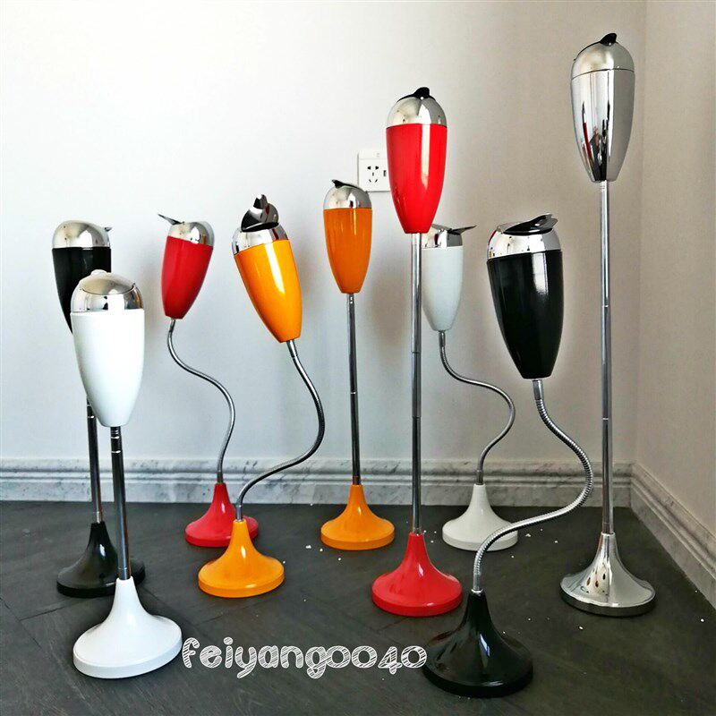 卫生间客厅烟灰缸带盖创意时尚个性家用厕所伸缩落地立式烟缸大号