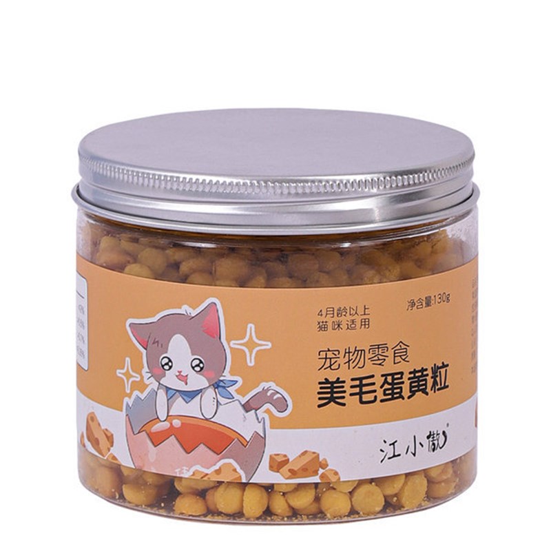 江小傲美毛卵磷脂猫发腮营养爆毛掉毛零食宠物猫用软磷脂蛋黄粉