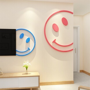 网红电视机背景墙面装 饰品自粘贴纸挂件卧室房间布置床头客厅餐桌