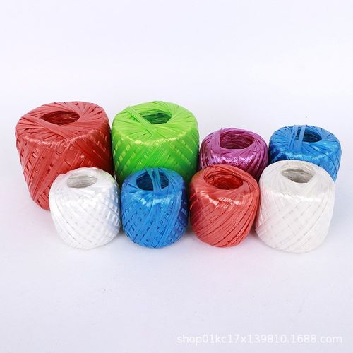 塑料包装绳扎口绳打包绳捆书捆扎蔬菜捆绑绳透明撕裂膜带草球绳子