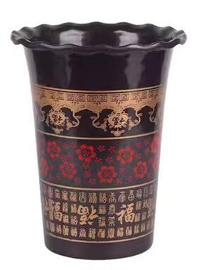 花盆特大号30cm以上高筒款加厚树脂大型发S财树盆景防陶瓷盆
