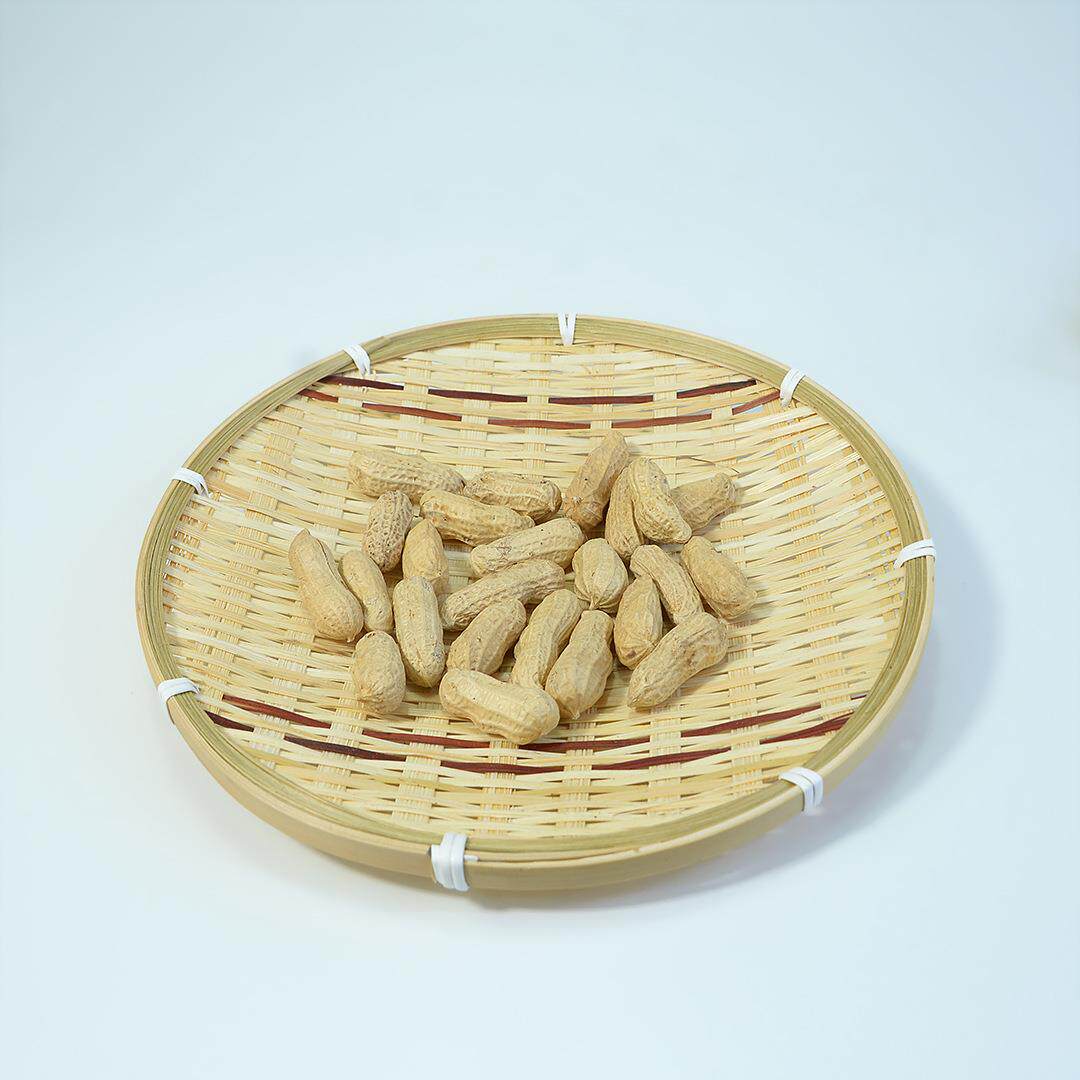 手工竹编制品干果盘水果篮双色茶