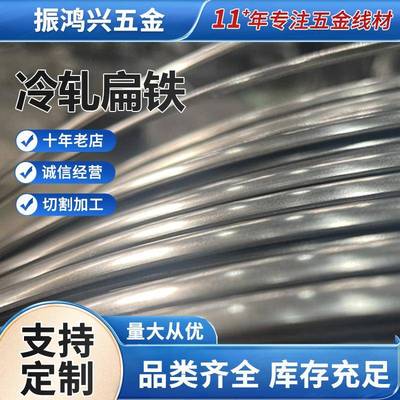 q195冷拉扁钢条加工扁铁实心冷拔钢光亮半圆不锈钢线可调扁铁定制