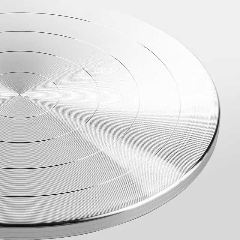 工业级铝合金打包转盘旋转底座双轴承手动转盘陶艺盆景展示工作台