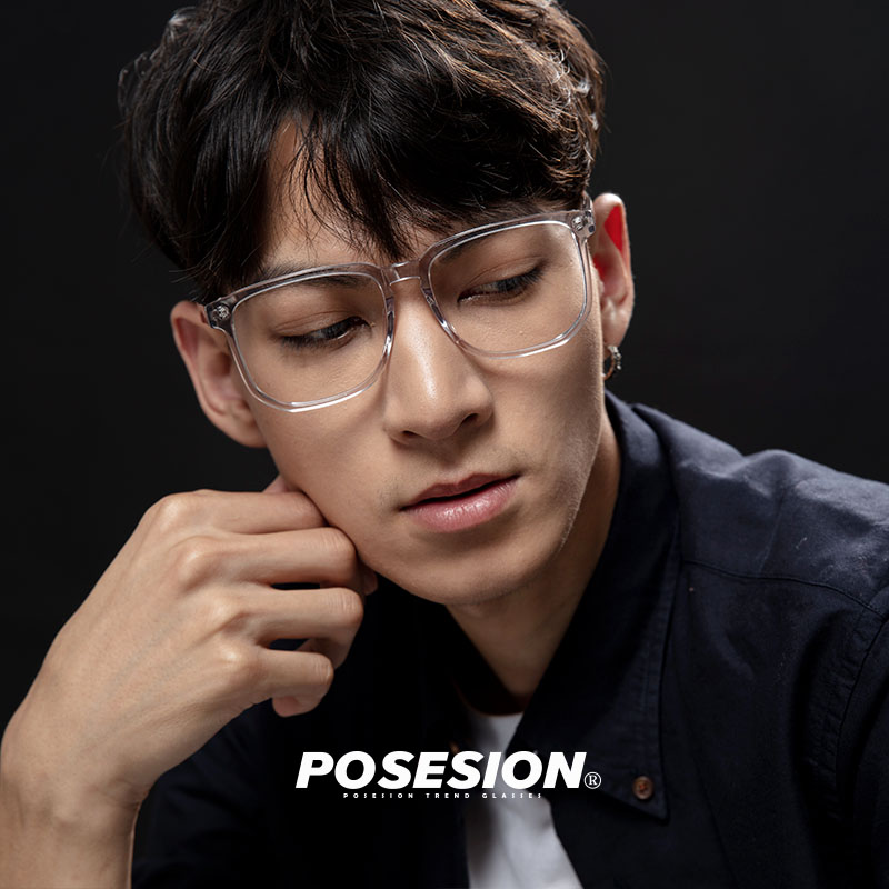 手工木纹大框眼镜架 黑框宽脸木质眼镜框显瘦大脸近视眼睛男女潮