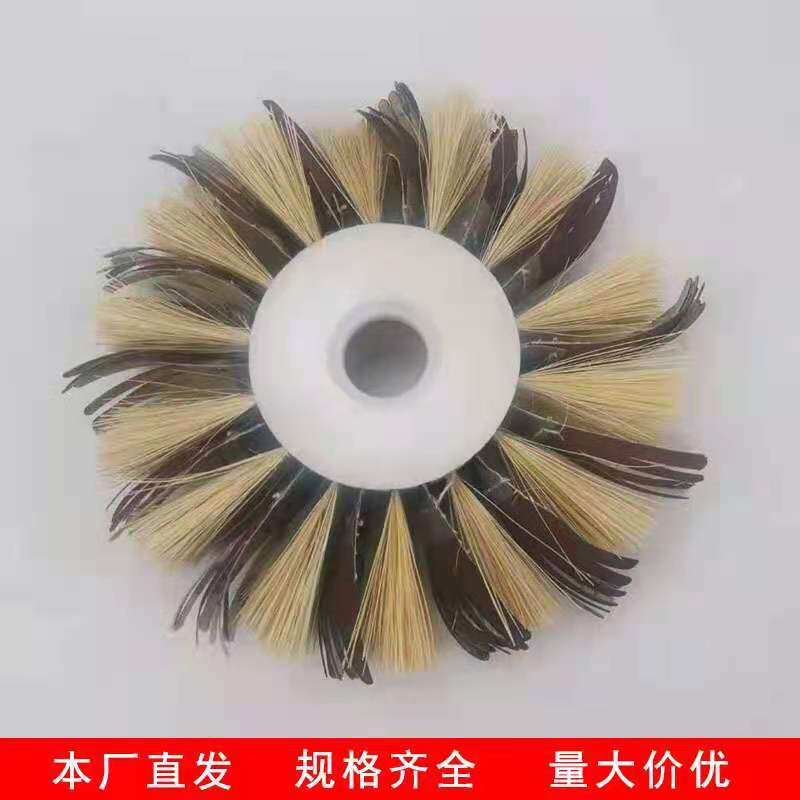 供应优质剑麻纱布毛刷木工异形抛光砂轮家具凹槽线条打磨辊刷