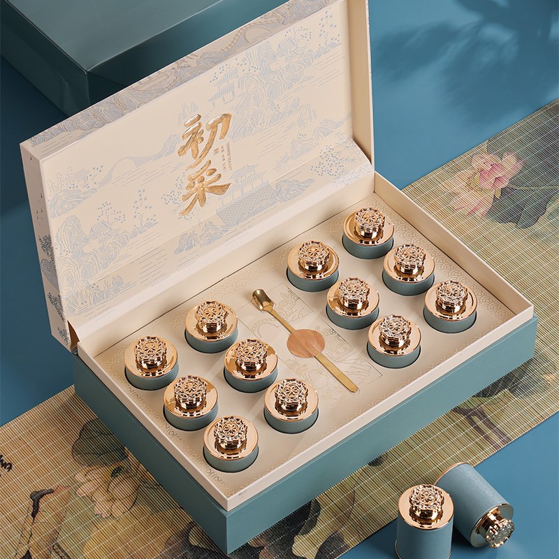 明前龙井绿茶小罐茶礼盒空盒子信阳毛尖碧螺春茶叶包装盒通用