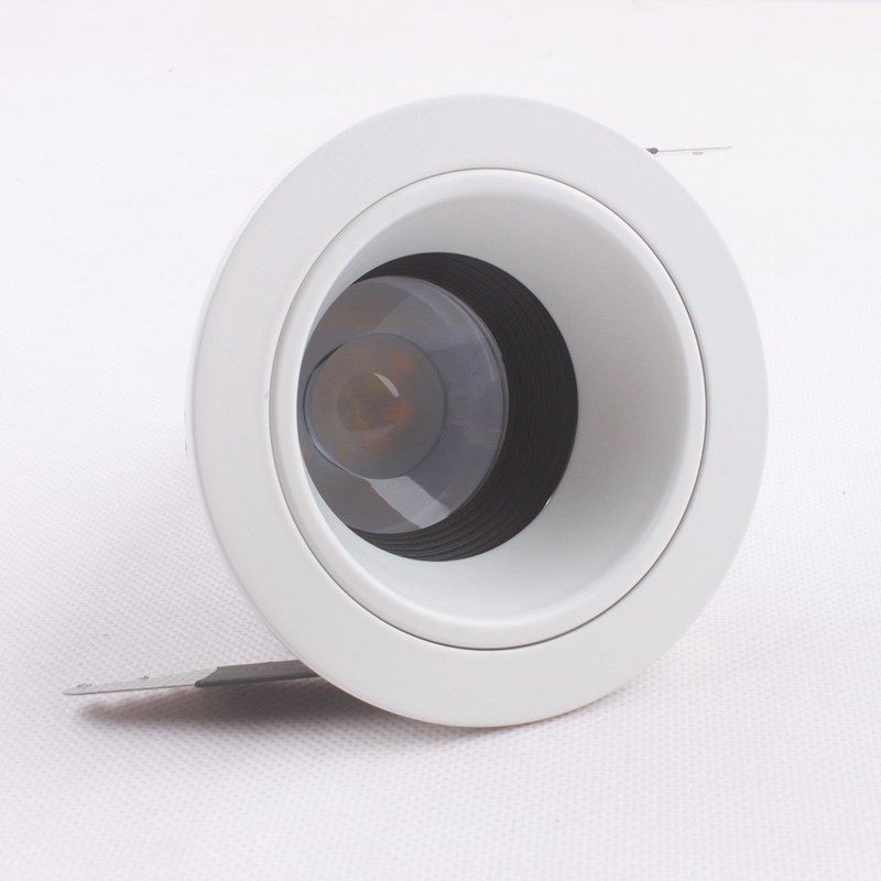 嵌入式LED天花灯GU灯泡牛眼灯射灯洗墙灯酒店客厅遥控调光筒灯