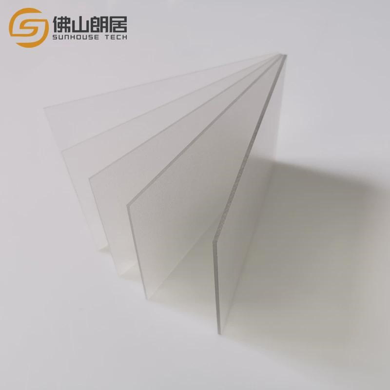 单面半颗粒c磨砂板c耐力板柔光板室内隔断哑光雾面采光板