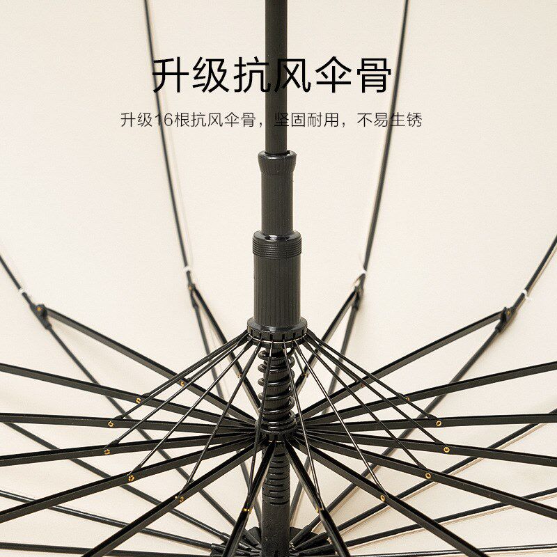 大量骨长自动雨伞结实男女超大号晴雨两用直杆伞广告