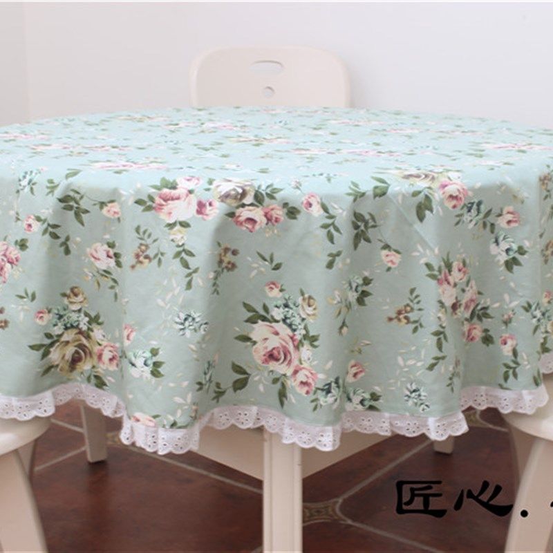 亚棉麻大圆形餐桌台布艺田园碎小圆桌茶几正方形书桌加厚盖巾,居家布艺,桌布,淘宝优惠券,粉丝福利购,淘宝优惠卷