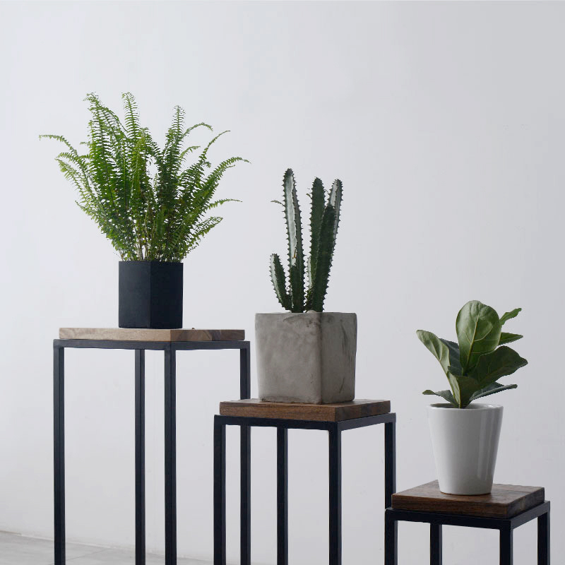 铁梵 绿萝花盆架子客厅吊兰花架落地单个家用高款花几室内落地式