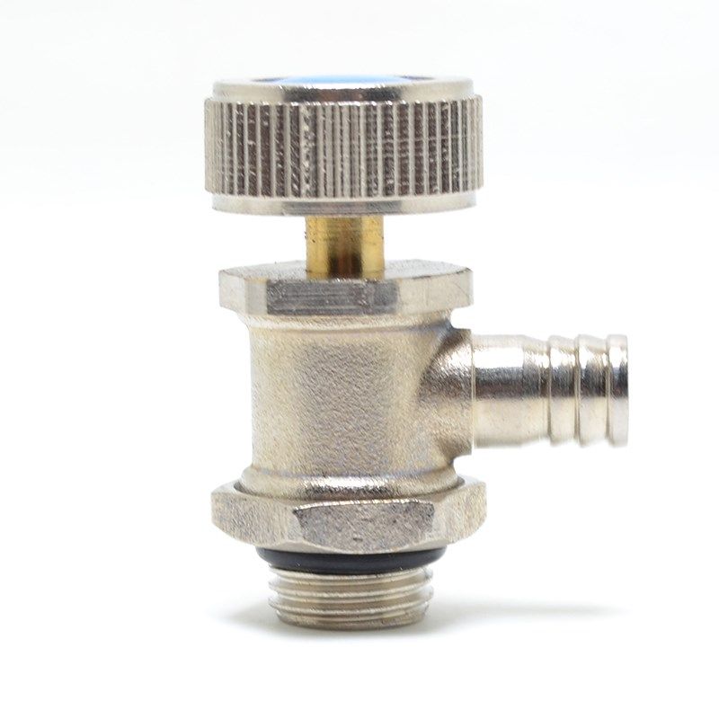 地暖排气分水器放气跑风泄气放水排水铜日日丰款