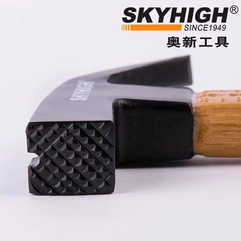 澳新工具特钢工地竹方头直角羊角锤木工带磁锤子纯钢铁榔头