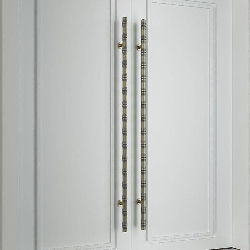 中式仿古竹节大门拉手玻璃门木门有框门通用大拉手锈钢拉手