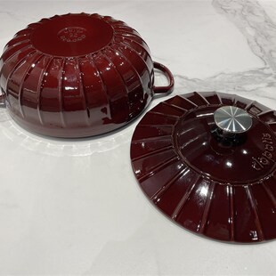 三夏高端锅2m铸铁珐琅锅加身妈咪锅煲汤锅炒菜锅海鲜锅多功能锅