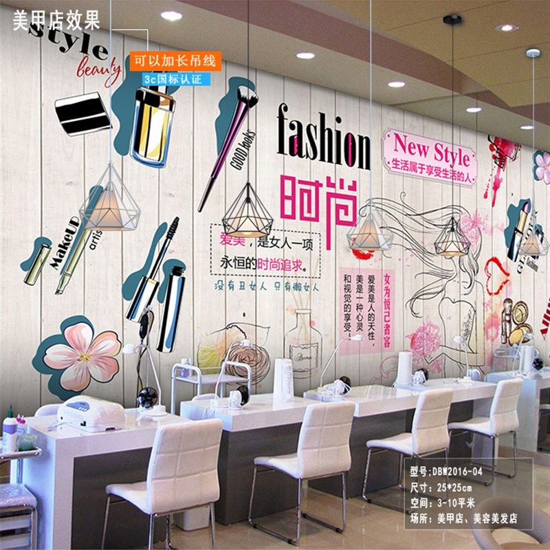 美甲店吊灯工业风创意 个性理发店吊灯具发廊超亮led灯奶茶店吧台