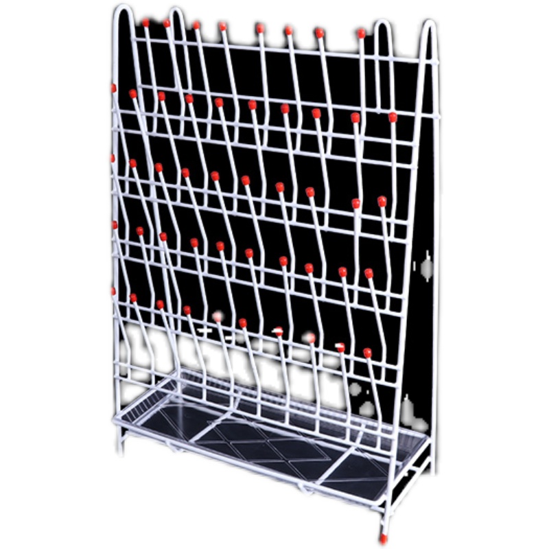 实验室滴水架 2  55位烧杯烧瓶试管沥水架铁制喷塑 实验室支架