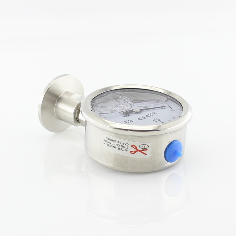 30不锈钢KF真空压力表 快装负压压力表卡盘卡箍接头KF1KF M20