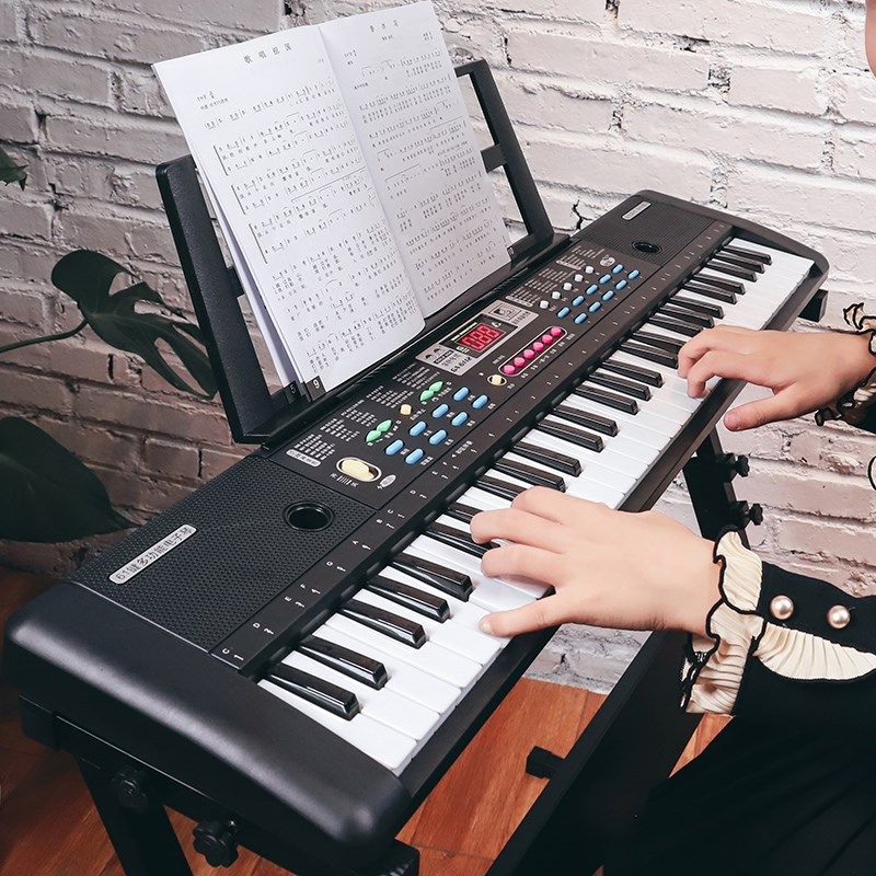 键电子琴智能亮灯跟弹儿童初学钢琴女孩零基础男孩