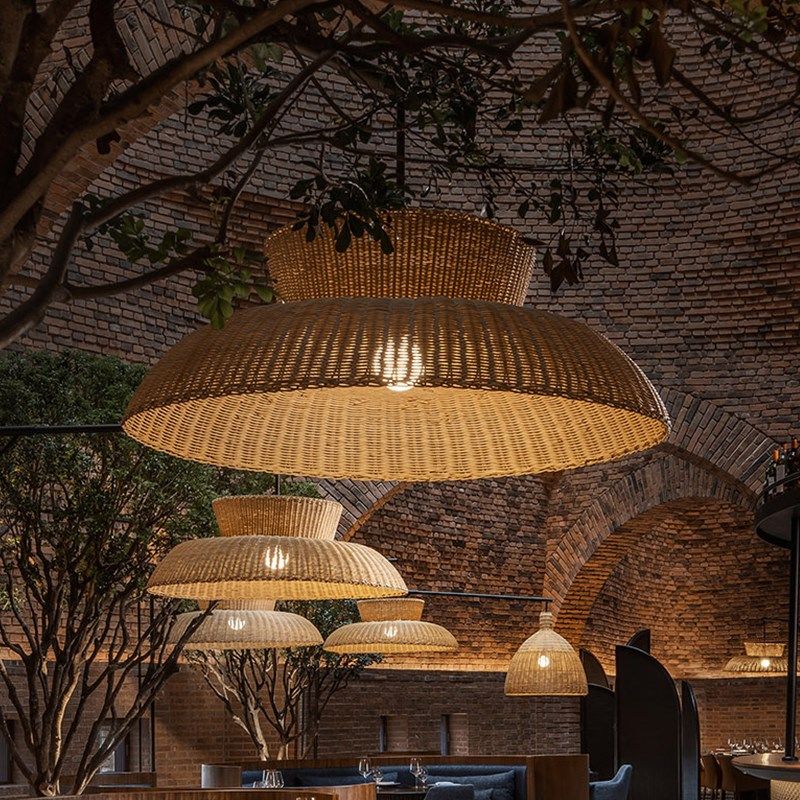 诧寂风藤编吊灯火锅店民宿复古东南亚设计师装饰饭店茶室灯具,家装灯饰光源,餐厅吊灯,淘宝优惠券,粉丝福利购,淘宝优惠卷