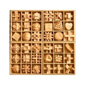 孔明锁鲁班锁全智力解环装 木制小学生儿童九连环益智