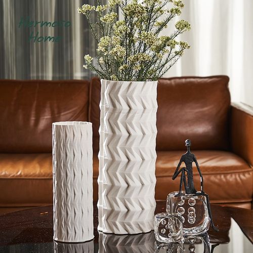 HEMOO 巴恩斯neD打印陶瓷瓶客厅桌面办公室乔迁新居